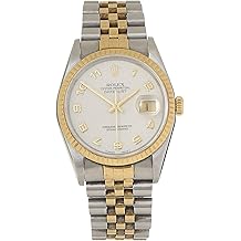 Pre-loved Two-Tone Computer Datejust 16233 36mm, White