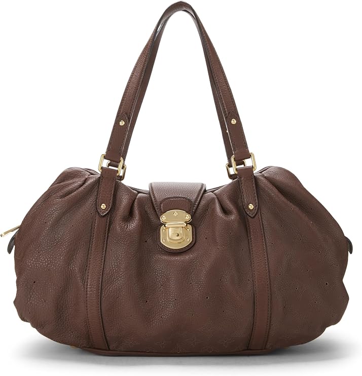 Pre-loved Brown Monogram Mahina Lunar GM, Brown