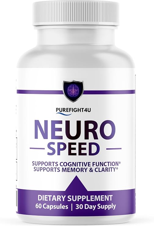 Neuro Speed Cognitive Formula, Brain Supplement for Memory & Focus, Supports Cognitive Performance, NeuroSpeed Natural Formula | 60 Capsules