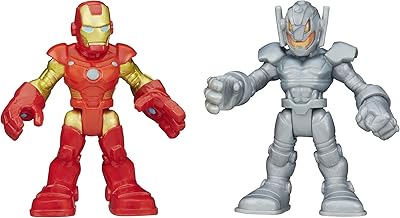 أبطال Playskool Marvel Super Hero Adventures الرجل الحديدي وشخصيات Ultron