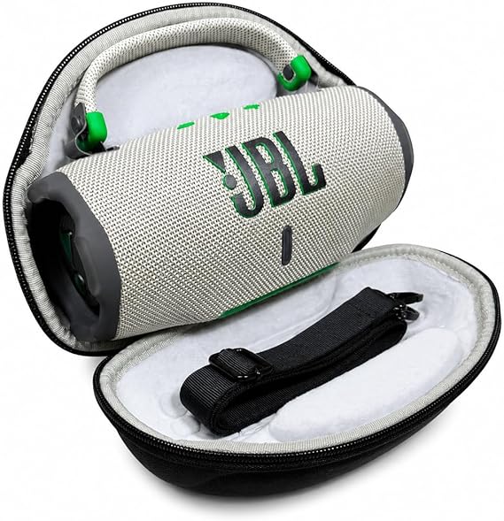 JBL Charge 6 - مكبر صوت بلوتوث محمول مقاوم للماء والسقوط، صوت احترافي جريء مع تعزيز الصوت بالذكاء الاصطناعي، وقت تشغيل يصل إلى 28 ساعة، Powerbank، Auracast، بما في ذلك حافظة السفر الواقية Winguard Sand
