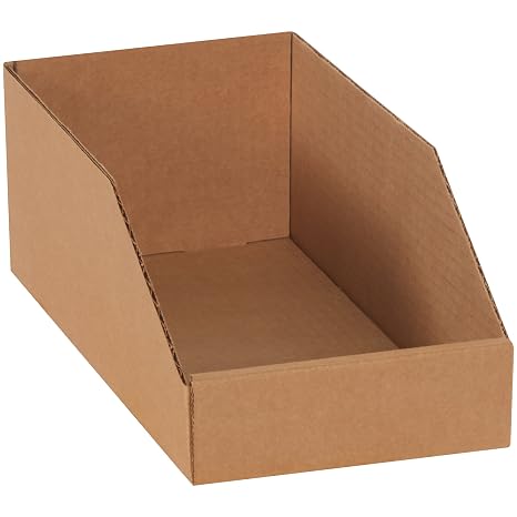 صناديق سريعة BFBINBIN69K صناديق مفتوحة علوية ، 6 "× 9" × 4 1/2 "، كرافت (حزمة من 25)