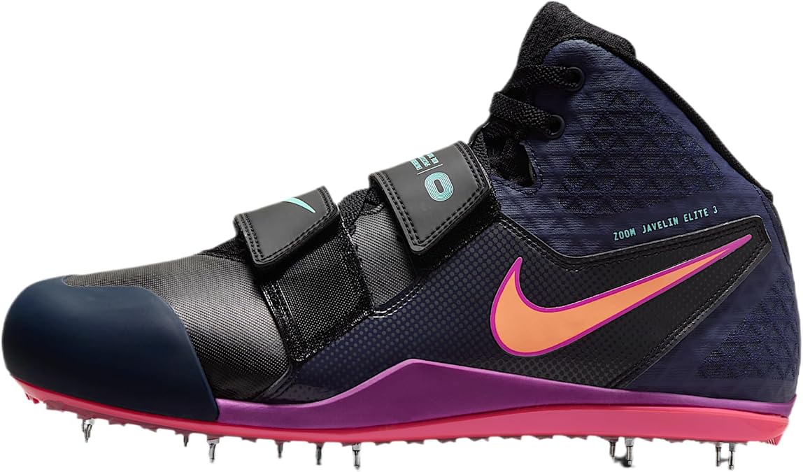 Nike Zoom Javelin Elite 3 Track & Field Throwing Spikes (Black/Obsidian/Bright Crimson/Orange Pulse)