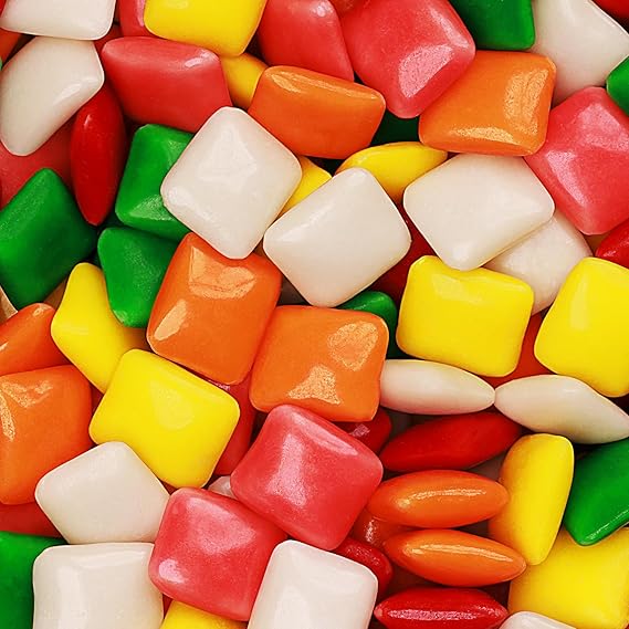 علكة Chiclets - ألوان متنوعة ونكهات مضغ العلكة - حزمة علكة Chicklets Gum - عبوات آلة البيع 2.4 رطل