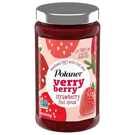 Polaner Verry Berry Fruit Spread ، الفراولة ، 15.25 أونصة