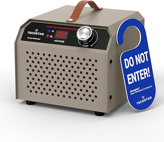 Ozone Generator 60,000mgh Home & Industrial Use Air Purifier High Capacity O3 Air Ionizer for 4,000 Sq Ft, Smoke Odor Removal, Room, Car, Pet, Basement Deodorizer