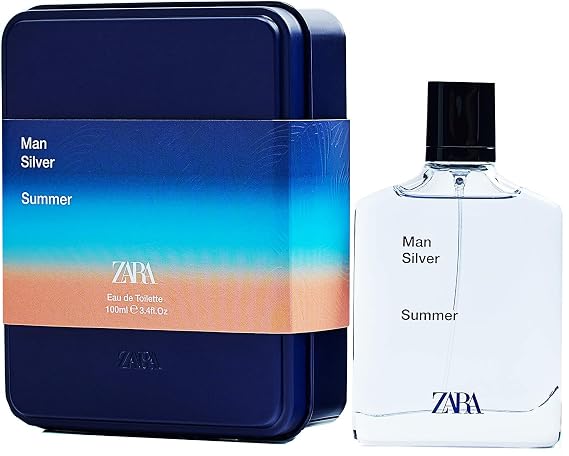 Zara Man Silver Summer Edt 100 Ml / 3.4 Fl. عطر أوز الجديد للرجال