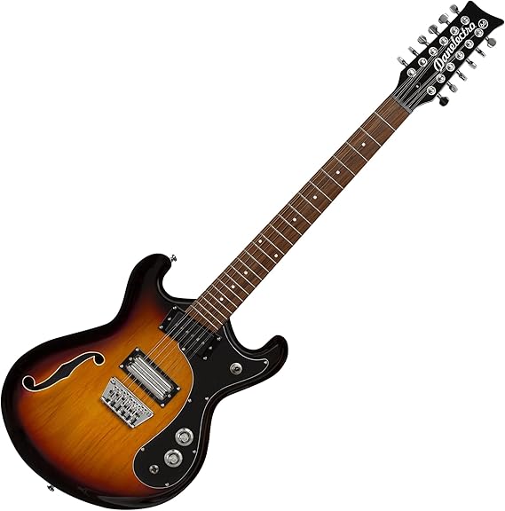 Danelectro 66-12 ، غيتار كهربائي 12 سلسلة - انفجار شفاف 3 نغمات