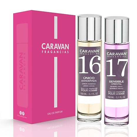 CARAVAN FRAGANCIAS Gift Box with 2 Perfumes 17 & 16 150ml for Men
