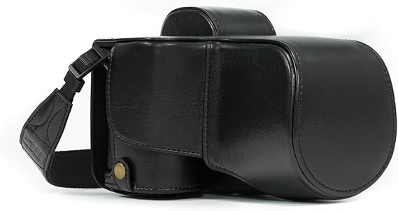 MegaGear MG1120 حالة كاميرا جلدية جاهزة من أي وقت مضى متوافقة مع سوني ألفا A7S II، A7R II، A7 II (28-70 مم) - أسود
