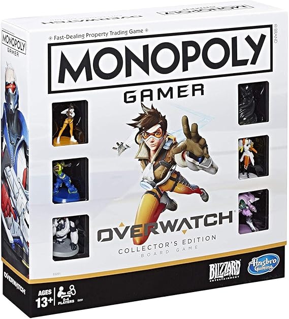 MONOPOLY Gamer Overwatch Collector & # x27؛ s Edition Board Game for Ages 13 and Up Gift for Overwatch Players