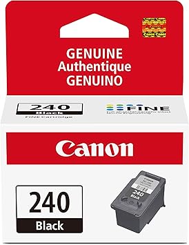 خرطوشة حبر أسود أصلية من Canon PG-240، متوافقة مع MG2120/3120/4120، MX512/432/472/372/392/522/532/452، MG2220/3220/4220/3520/3620، TS5120