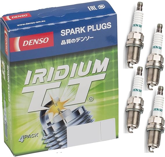 DENSO Iridium TT Spark Plug 4 Pack - IXEH20TT - Twin Tip - The Powerful Premium Quality Ultra-Efficient Replacement Plug