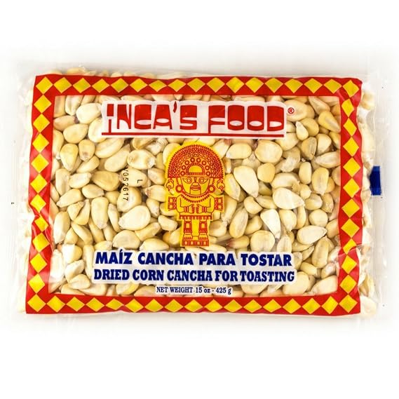 Inca & # 39؛ s Food Maiz Cancha para Tostar - الذرة المجففة في بيرو للتحمص - 15 أونصة