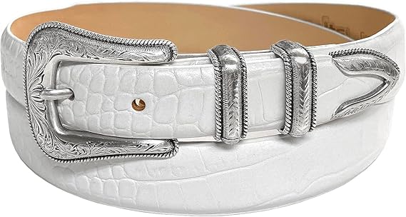 S5535 Genuine Full-Grain Cowhide Leather Designer Dress Golf Belt 1-1830mm taper down to 125mm wide.