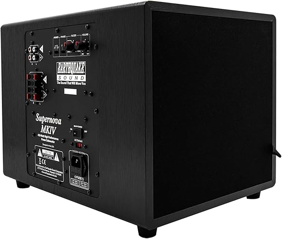 مضخم صوت زلازل Supernova MKIV-10 مزود بتقنية SLAPS ، الرماد الأسود