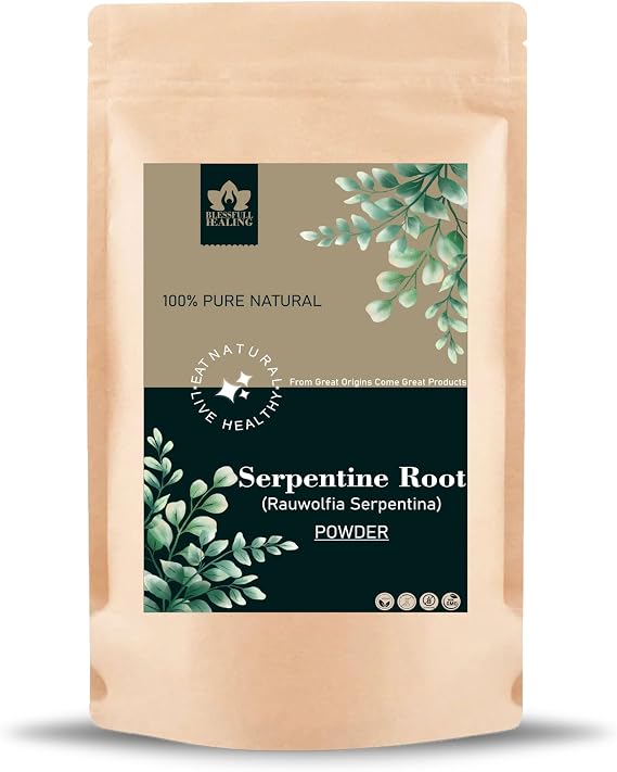 Blessfull Healing Serpentina Root(Rauwolfia Serpentina) Powder 100% Pure Natural 200 Gram / 7.05 oz
