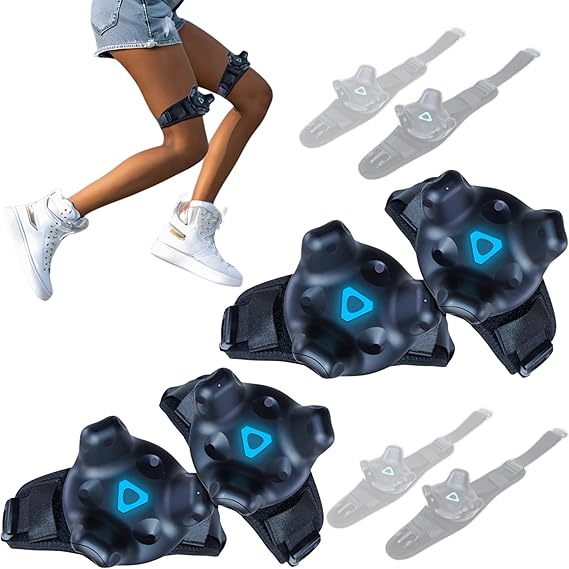 Skywin Vive Tracker Straps for HTC Vive, 3.0, 2.0, and Ultimate Trackers, 2 Leg Straps, Secure and Comfortable Full Body Tracking (Trackers Not Included)