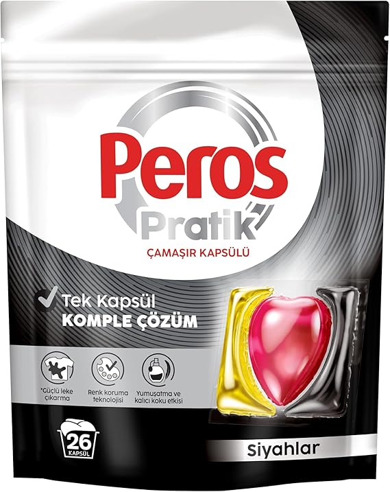 PEROS Pratik Siyahlar 26'lı Çamaşır Kapsülü