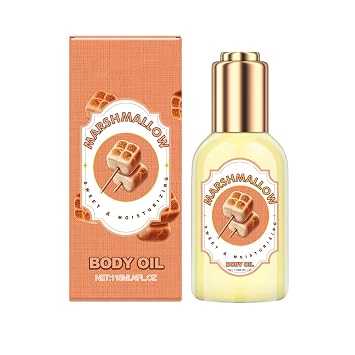 زيت الجسم بالمارشميلو، زيت مرطب ومرطب، عطر يدوم طويلاً، زيت تدليك الجسم بعد الاستحمام للبشرة الجافة (المارشميلو)