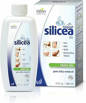 Hubner Original Silicea Gel 17 fl oz / 500 ml للشعر والبشرة والأظافر والأنسجة الضامة ، تركيبة هلام السيليكا الغروية النقية ، بدون إضافات أو مواد حافظة