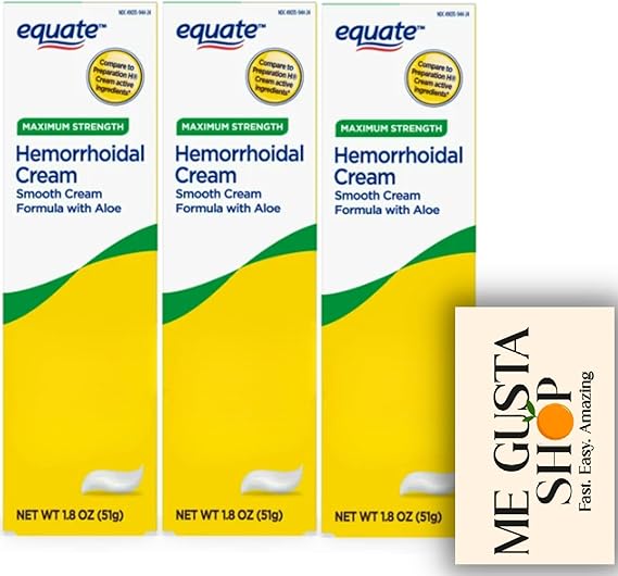 Equate Hemorrhoidal Cream,1.8 Oz Pack of 03 Total 3  me Gusta Sticker