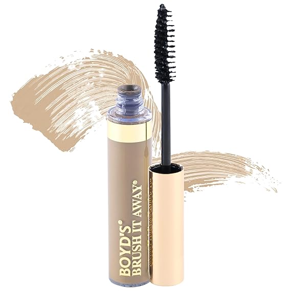 Boyds Brush It Away | Grey Hair Root Touch Up for Women & Men | Temporary Hair Color Mascara | Quick-Dry Water-Resistant Concealing Formula | Blonde