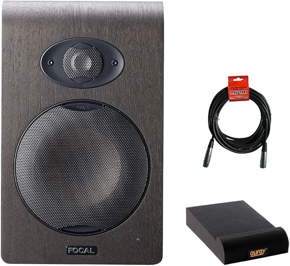 الشكل البؤري 50 5.0 "نشط 2 - مراقب استوديو Way (مفردة) مع وسادات عزل صغيرة وحزمة كابل XLR-XLR