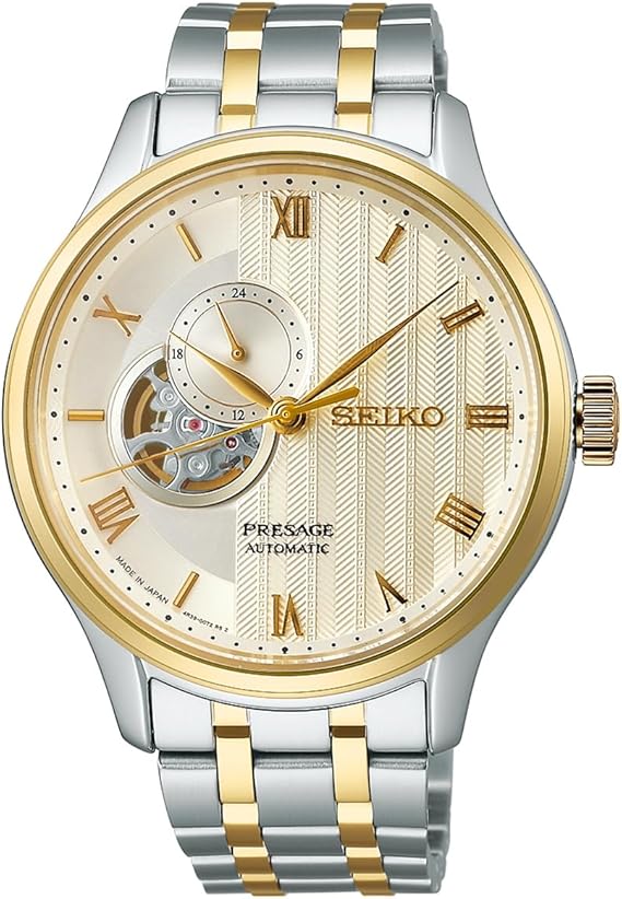 Seiko Watch Men's Wrist Watch PRESAGE Japanese Garden Open Heart Model, 1 piece, Bracelet Type