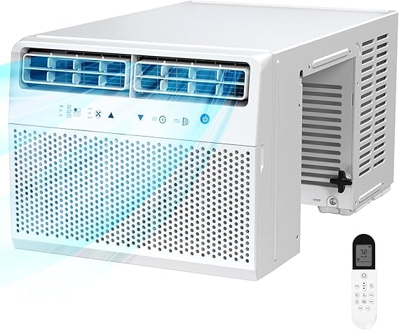 وحدة تكييف الهواء على شكل حرف U من أنتاركتيكا 12000BTU ، مكيف هواء نافذ فائق الهدوء يبرد حتى 550 مترًا مربعًا. Ft ، وحدات التيار المتردد نافذة السرج مع عرض كامل للنافذة ، توفير الطاقة ، سهل التركيب