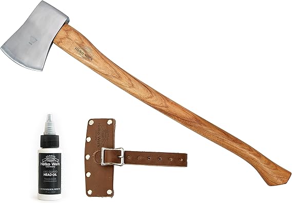 1844 Helko Werk Germany Classic Tasmania Competition Axe - صنع في ألمانيا الأخشاب الرياضية، تقطيع الخشب، سباق الأخشاب الرياضية - الرأس 4 رطل، المقبض 31 بوصة (تسمانيا) #10498