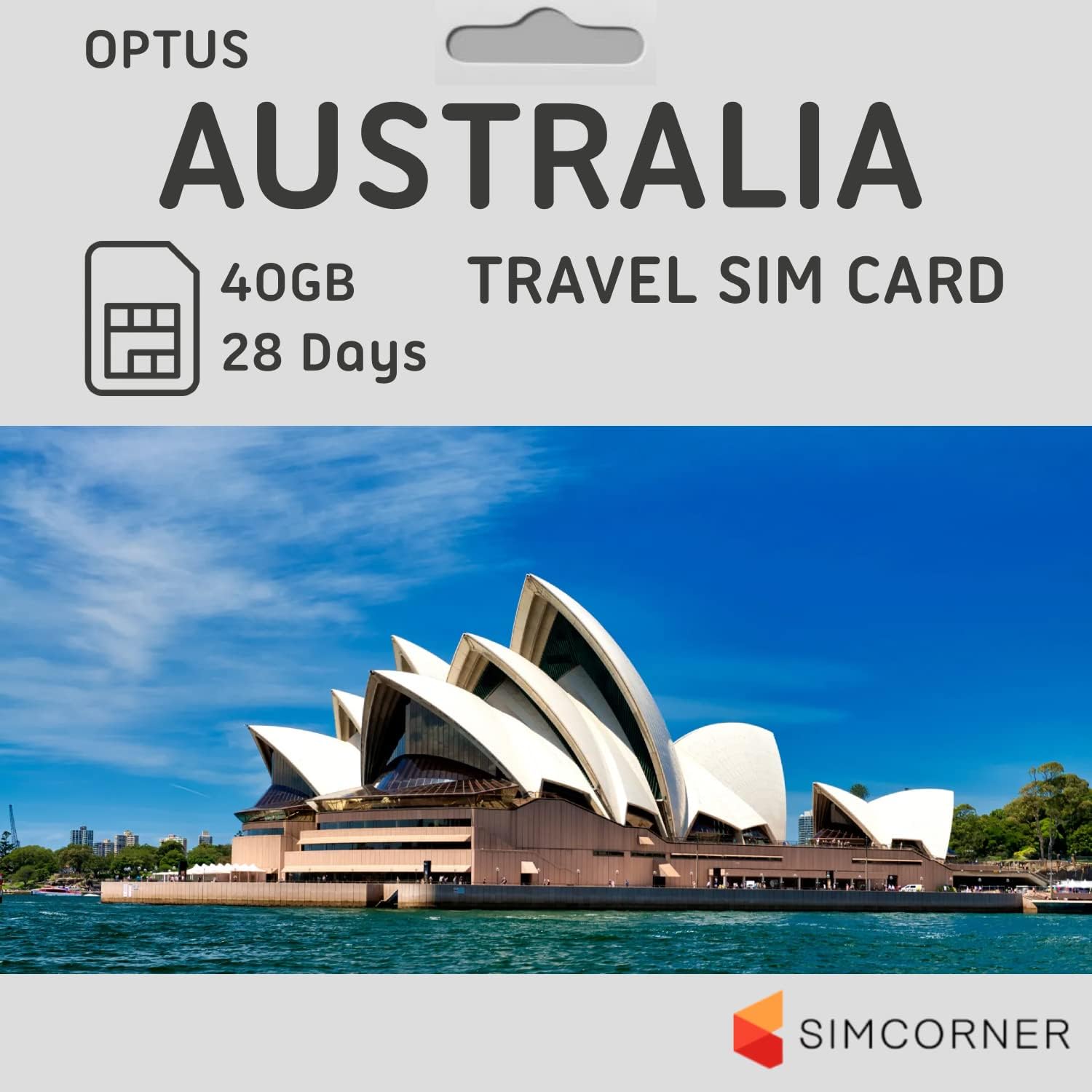 بطاقة SIM أستراليا 40 جيجابايت ، 28 يومًا - بطاقة SIM Optus المدفوعة مسبقًا مع دقائق غير محدودة ورسائل SMS إلى الهواتف المحمولة الأسترالية - بطاقة 3 في 1 4G Hotspot wTethering- Standard، Micro, بطاقة نانو SIM للهواتف غير المقفلة