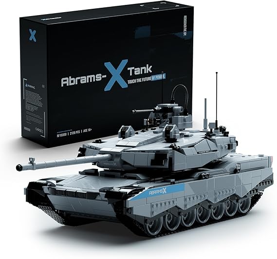 Nifeliz Military Abrams-X Tank Model Set, Modern Army Main Tank Building Set for Adults to Build and Collection, Display Model for Military Enthusiasts (2,136 PCS, NF10300)
