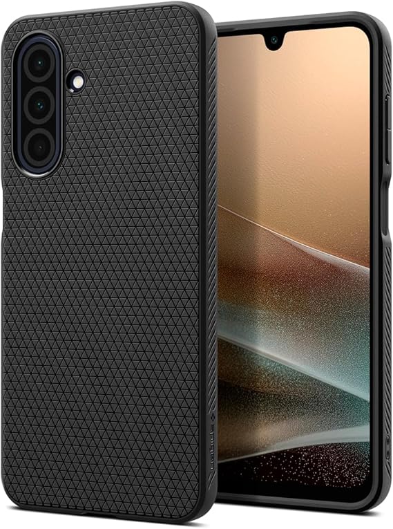 Spigen Liquid Air مصمم لحالة Galaxy A26 5 G (2025) [حماية عسكرية] - أسود غير لامع