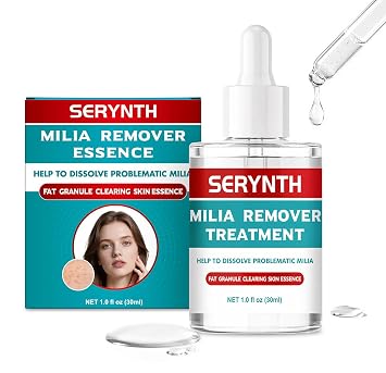 Milia Remover Serum for Face with Salicylic Acid Helps Reduce the Appearance of Milia & White Bumps, Smooths Skin Texture, Lightweight Facial Serum with Dropper, 1 fl oz