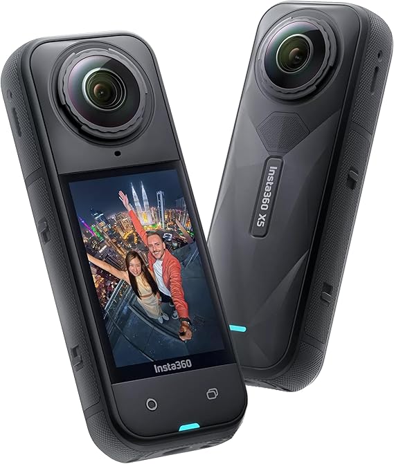 حزمة Insta360 X5 القياسية - كاميرا حركة بدقة 8K بزاوية 360 درجة مع ثلاث حقائب حمل KI-Power وعدسات قابلة للتبديل