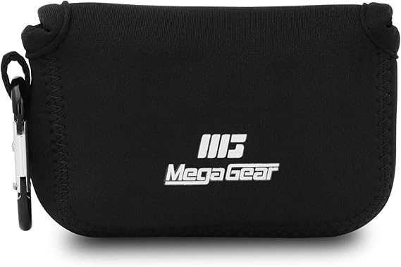 حقيبة كاميرا MegaGear 'Ultra Light' Neoprene مع Carabiner لـ Canon PowerShot G7X و Canon PowerShot G7 X Mark II Cameras (Black)