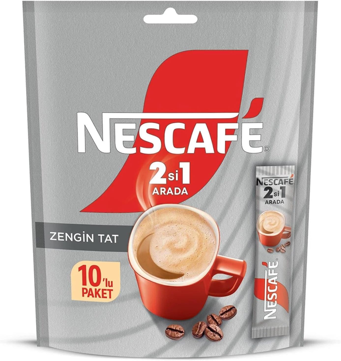 NESCAFÉ 2 في 1 عبوة مزيج قهوة قابلة للذوبان من 10 (10 × 10 جم)