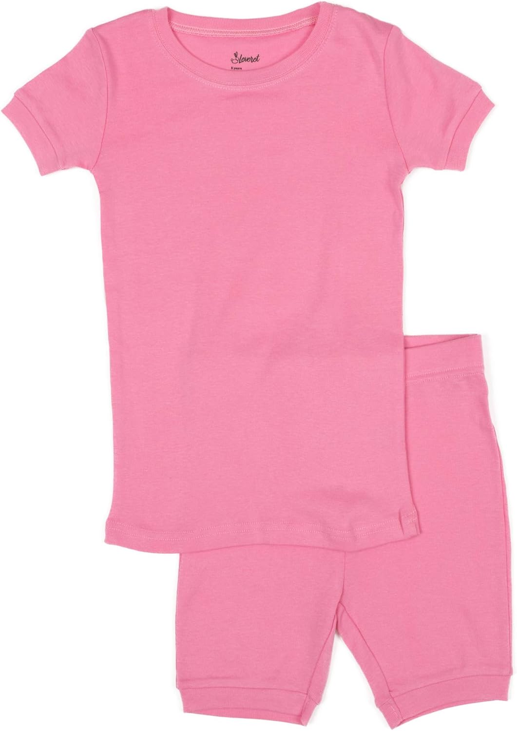 Leveret Solid Shorts Pajamas Boys & Girls 2 Piece Pajama Set 100٪ Cotton Size 2-10 Years
