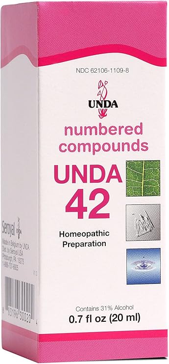 UNDA 42 Numbered Compounds | Homeopathic Preparation | 0.7 fl. oz.