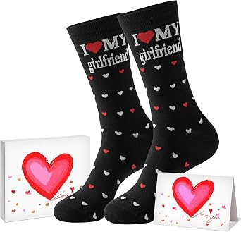 Father day Gifts for Husband Boyfriend I Love My Wife/Girlfriend Socks,Anniversary Birthday Wedding Gifts
