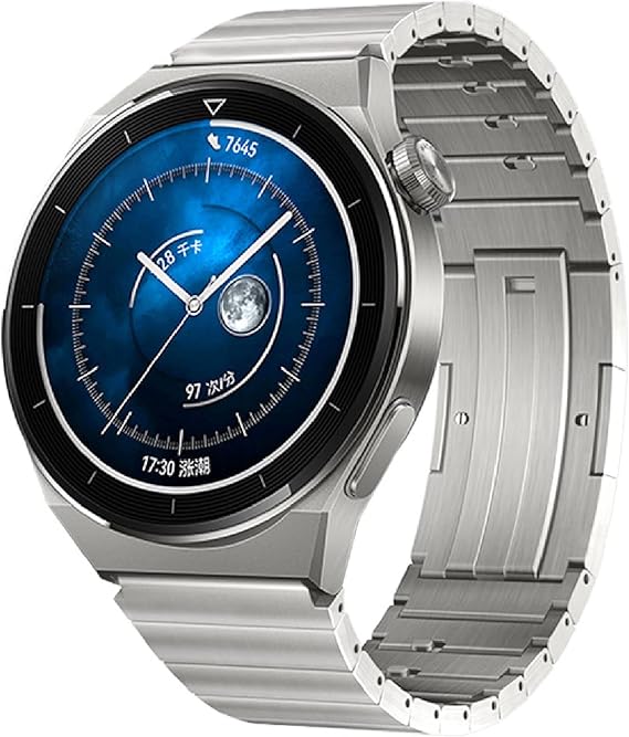 VeveXiao Titanium Strap for Huawei Watch GT 5 46mm/GT 4 46mm/GT 3 46mm/GT 2 Pro Band 22mm Premium Titanium Alloy Metal Replacement Band for Huawei Watch 3/3 Pro Strap