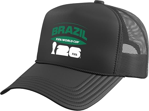 FIFA World CUP26 Brazil Trucker Hat with Adjustable Mesh Back