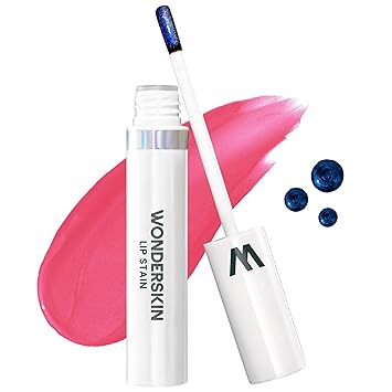 قناع تقشير الشفاه Wonderskin Wonder Blading All Day - لون شفاه وردي يدوم طويلاً ومقاوم للماء والنقل، قناع تقشير الشفاه بلمسة نهائية غير لامعة