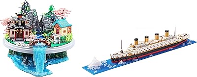 مجموعة Peachtree & Titanic Micro Building Blocks - مجموعات إبداعية وتعليمية للأعمار من 14 عامًا
