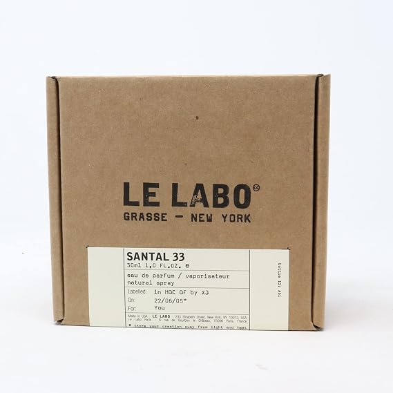 Le Labo Santal 33 Eau De Parfum 1.0oz / 30ml   