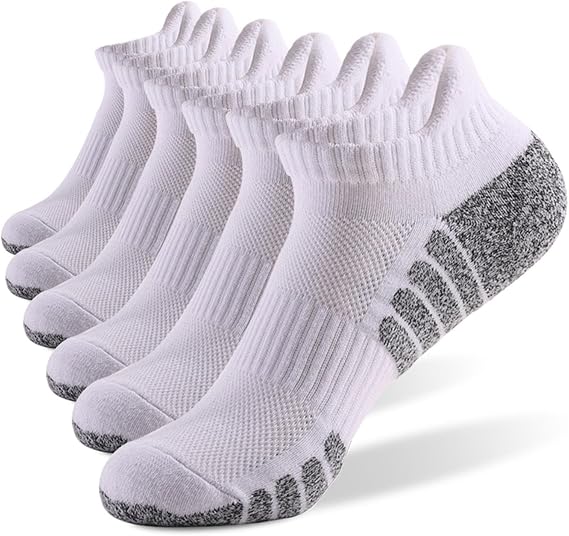 6 Pairs Athletic Ankle Socks Thick Knit Winter Outdoor Fitness Socks