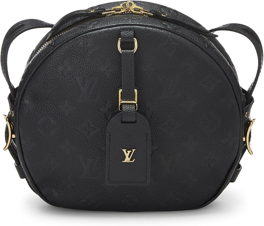 Pre-loved Black Monogram Empreinte Boite Chapeau Souple MM, Black
