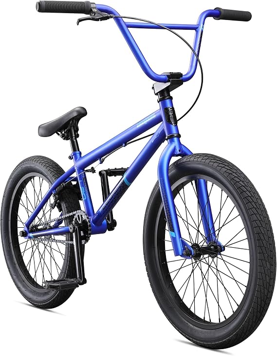 خط دراجات Mongoose Legion Freestyle BMX للأطفال والشباب من المبتدئين إلى المتقدمين بعجلات مقاس 20 بوصة وإطار فولاذي متعدد الألوان