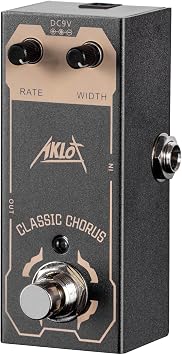 دواسة جوقة كلاسيكية ، دواسات تأثيرات الغيتار الكهربائي AKLOT Mini Single Type DC 9V True Bypass